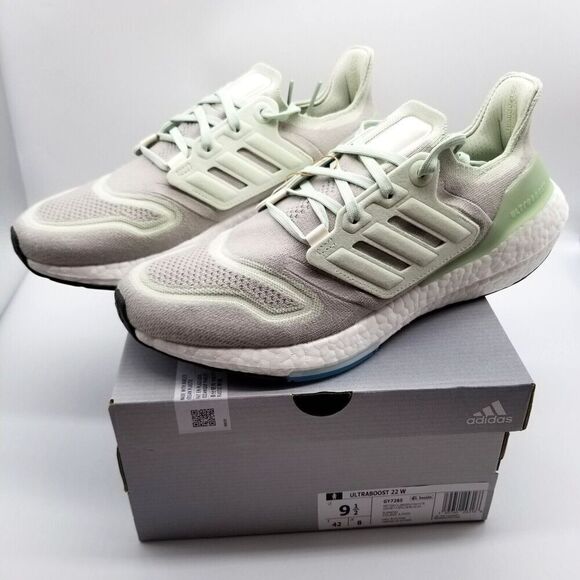 adidas Women's Ultraboost 22 Running Shoes Size 9.5 Gray Mint GY7285 Sneakers - Picture 1 of 7